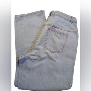 NWOT Woman Within 100% Cotton Natural Fit Denim Jean Size 12w Zip Pockets